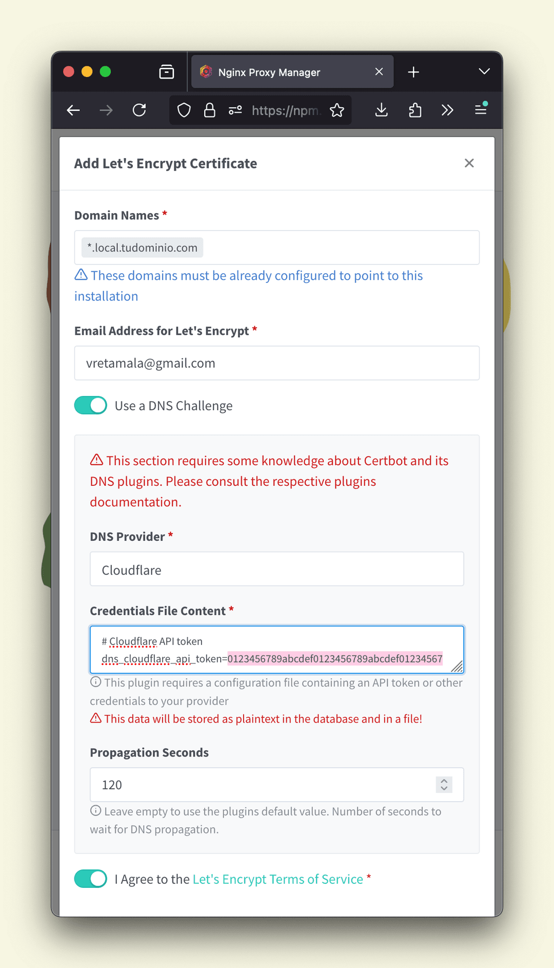 Configurar SSL en Nginx Proxy Manager